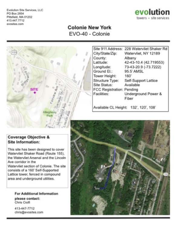 Colonie Site Info